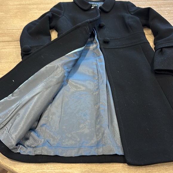 J. Crew Black Double Cloth Tulip Coat - Picture 8 of 8